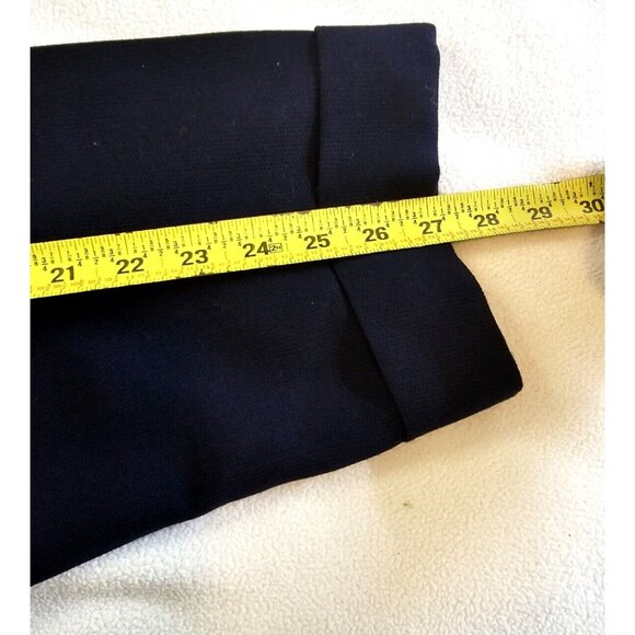 NWT Gianni American Dream Dress Pants Womens Size 12 Navy Cuffed Hem Wool Lined - Picture 7 of 11